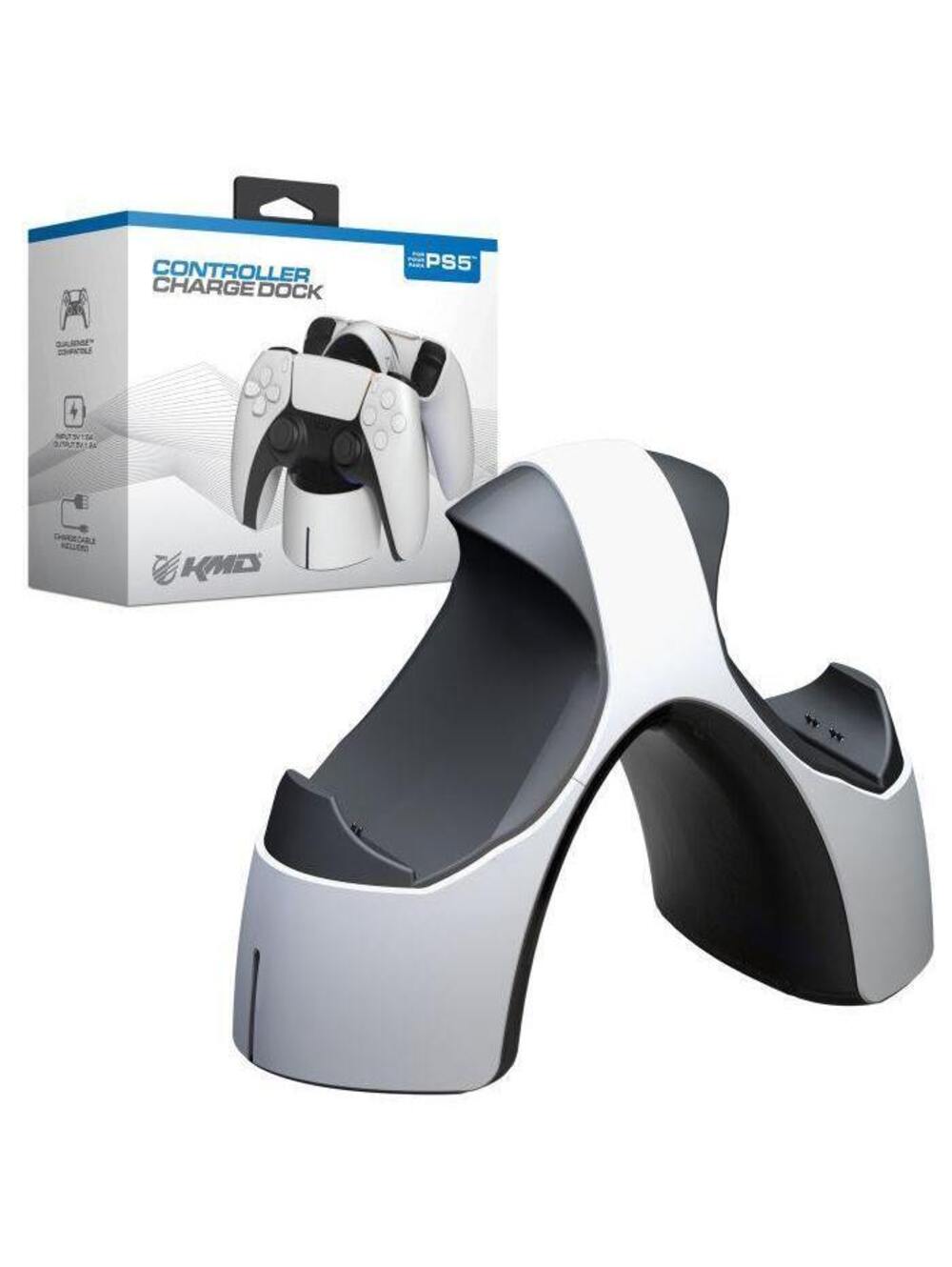 KMD Dual Charging Dock for PS5 DualSense Controllers